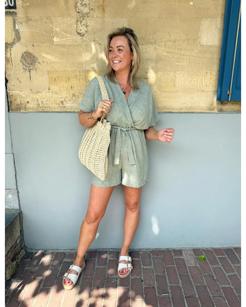 Lynslinnen - Combishort en lin Vérone 