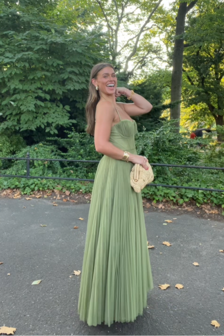 Robe dos nu Olivia | Vert