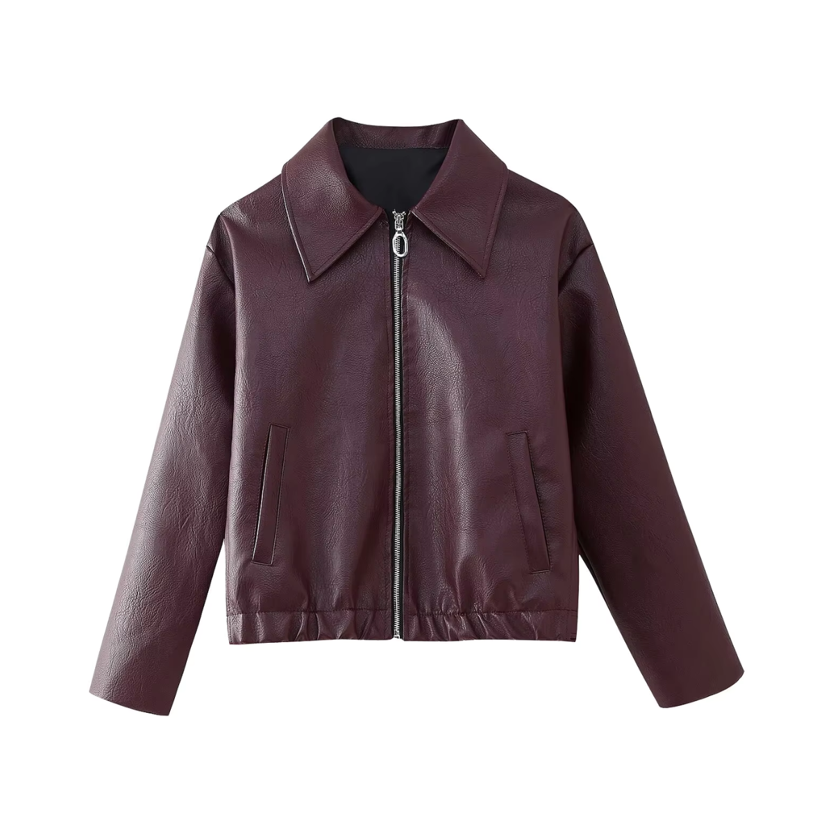 Veste en cuir oversize 