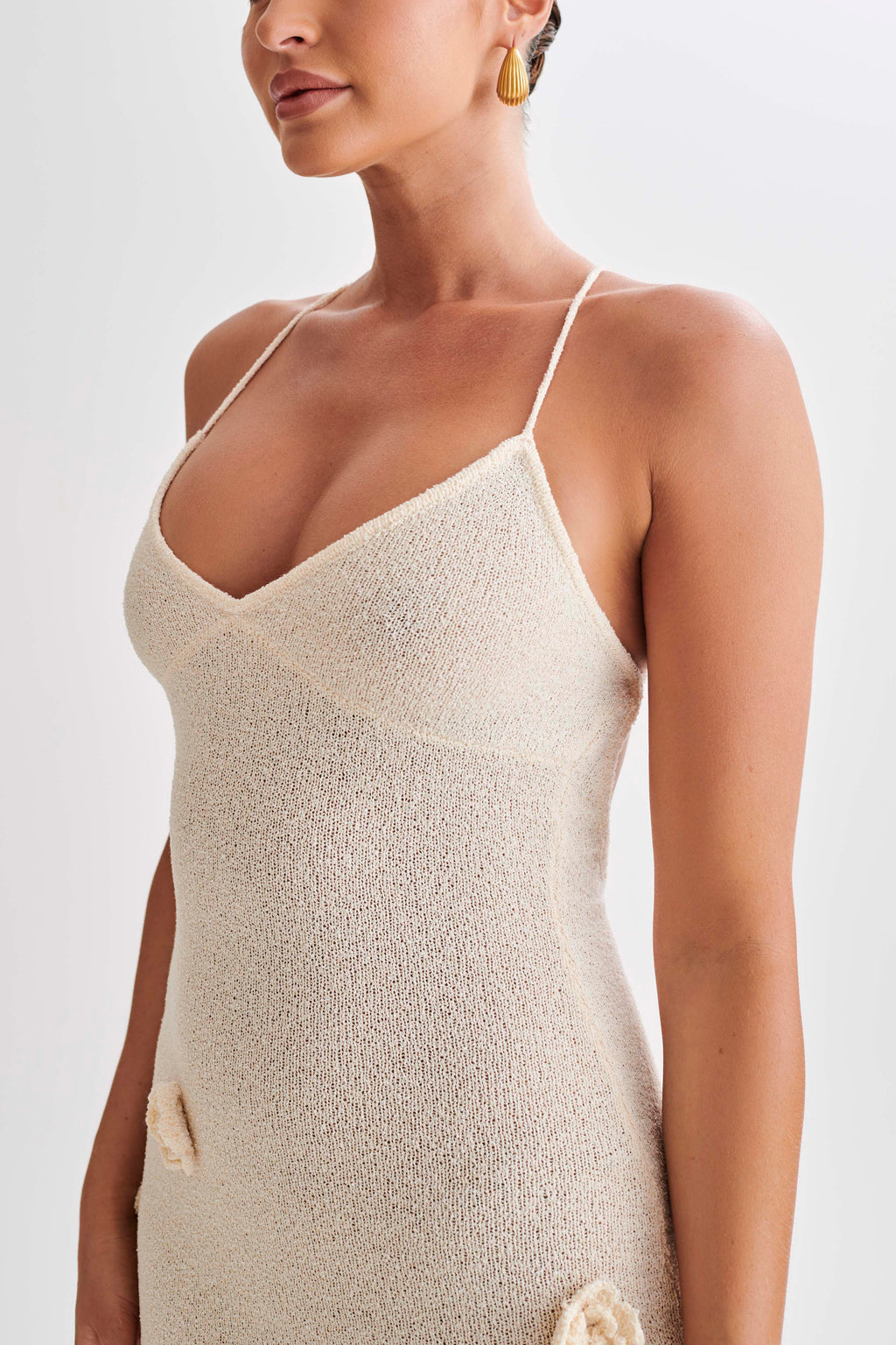 Robe longue en tricot