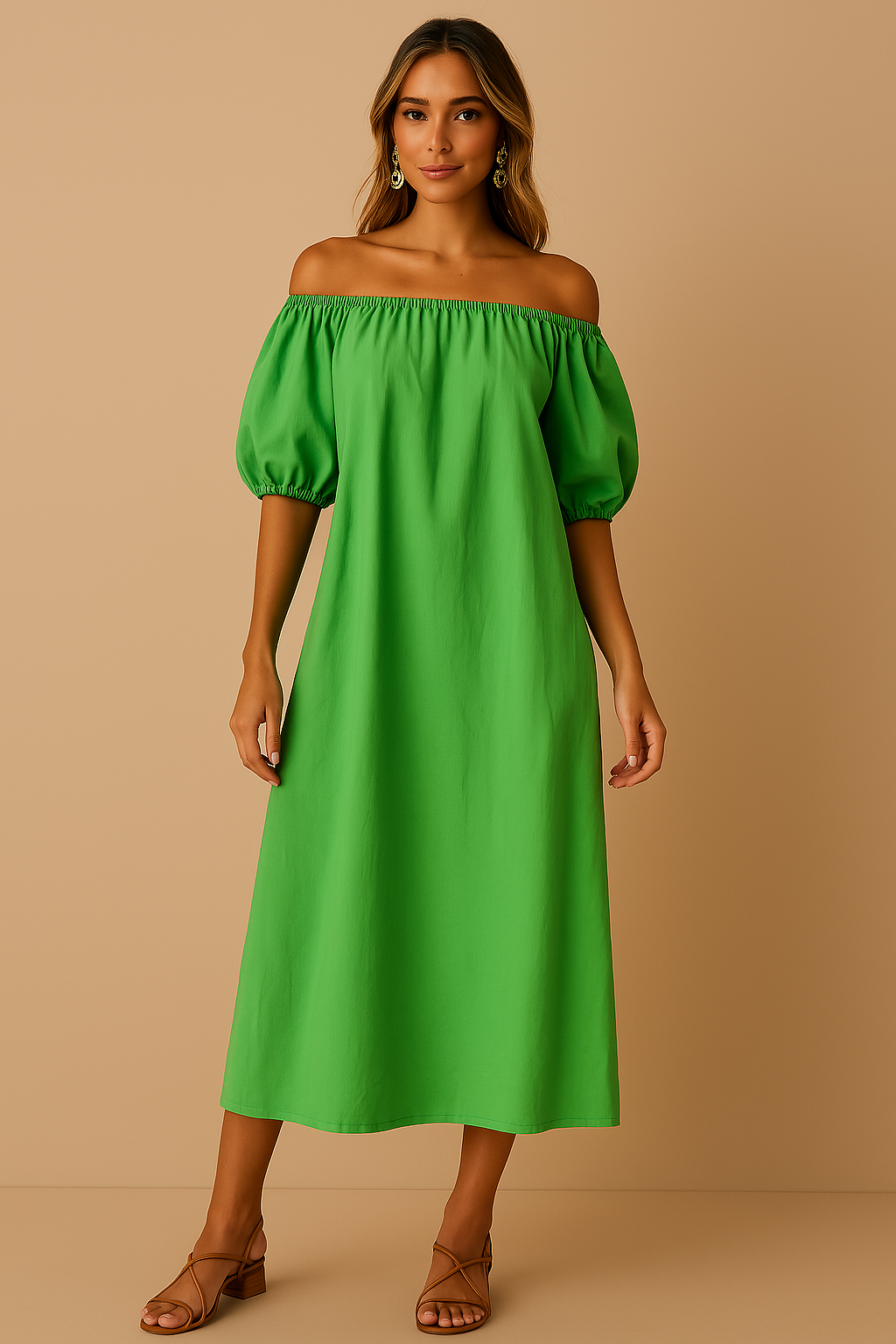 Robe d'été à épaules dénudées lsla