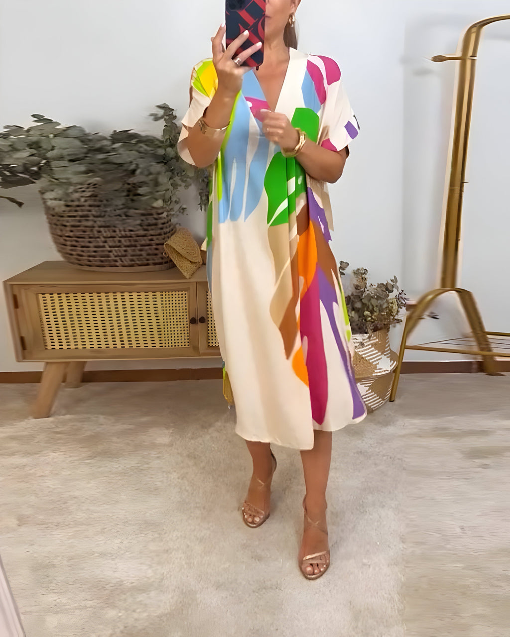 Rosaline - Robe décontractée colorée