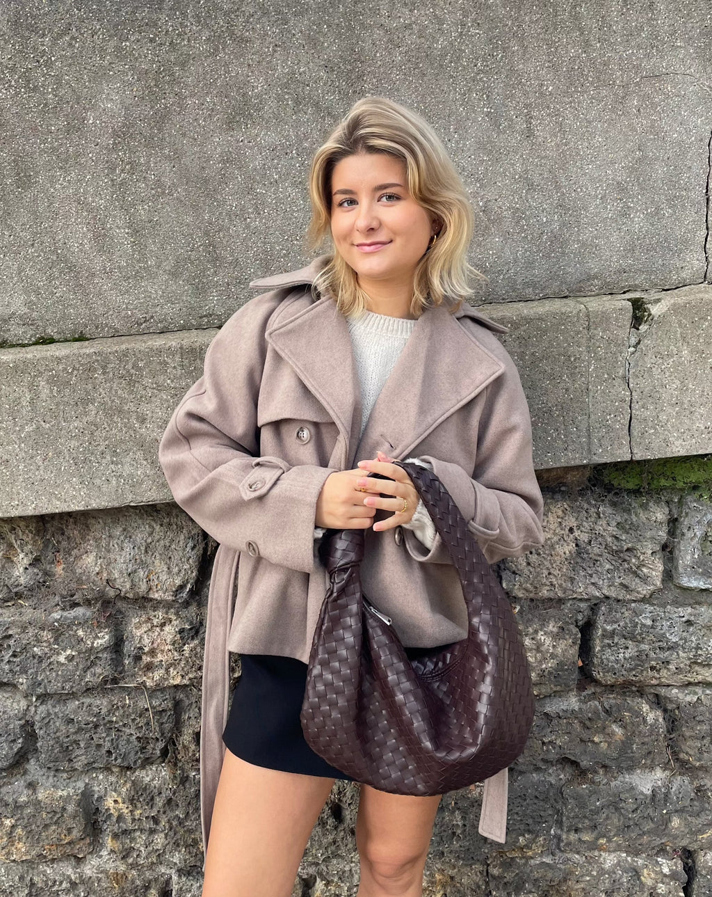 WovenStyle - Sac bandoulière tressé de luxe pour femmes