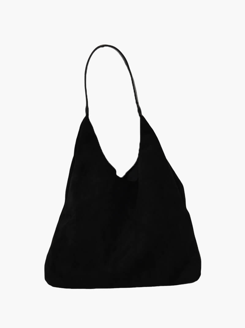 Sac bandoulière en suède pour femme – grand sac hobo doux pour un usage quotidien