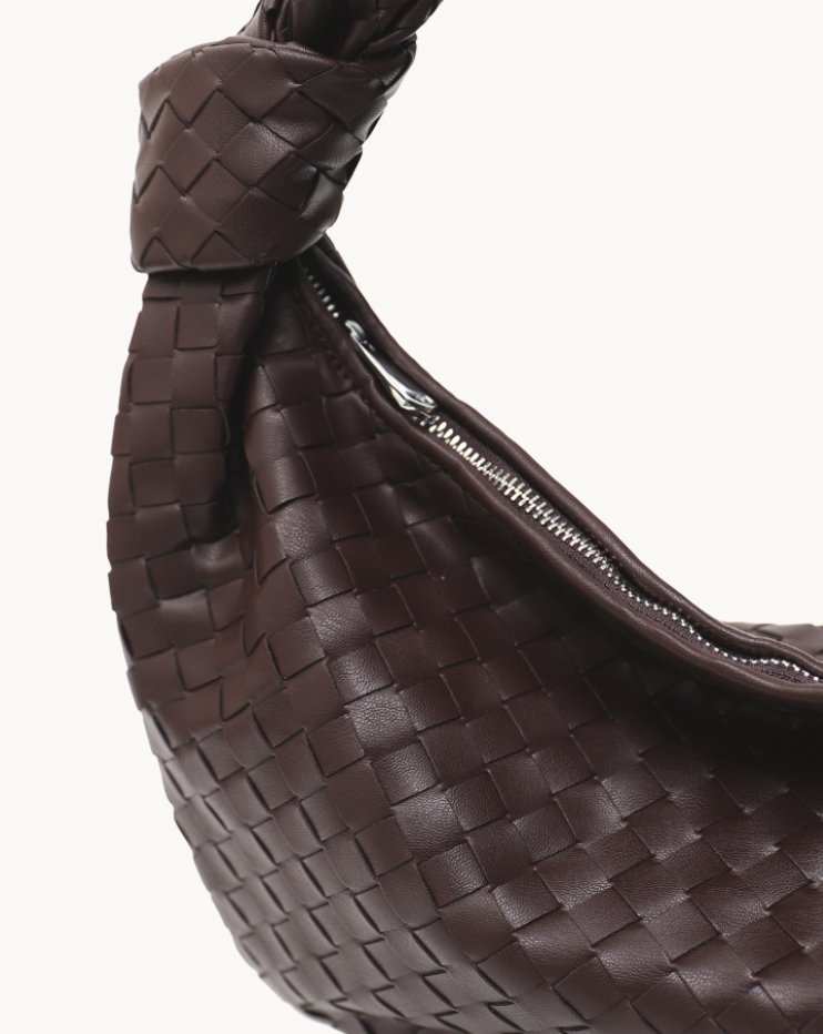 WovenStyle - Sac bandoulière tressé de luxe pour femmes